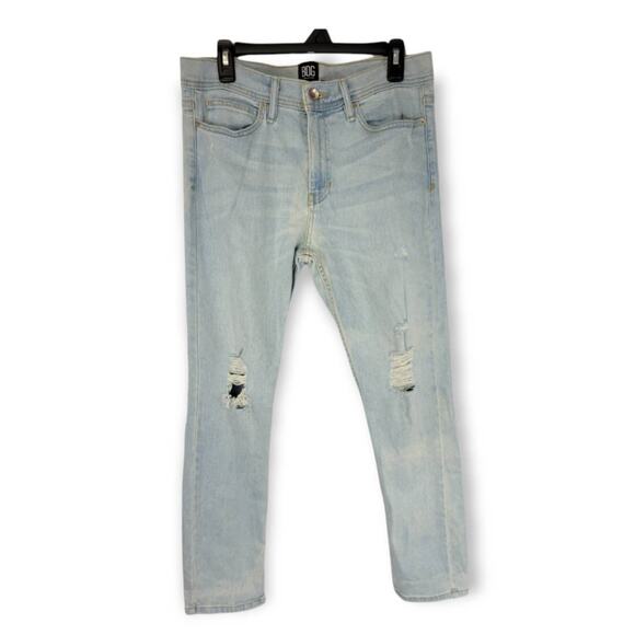 BDG Urban Outfitters Men's Skinny Stretch Distressed Jeans‎ 32x 30 Light Wash - Picture 1 of 7